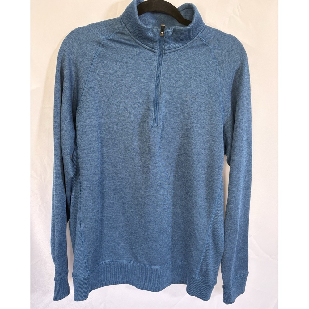 Under Armour Sweat Shirt Size L 1/4 Zip Long Sleeves‎ Pullover